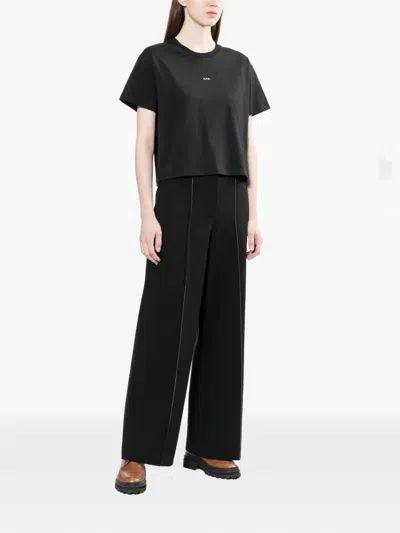 Apc Boxy Micro Logo T-shirt In Black