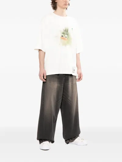 Miharayasuhiro Graphic-print T-shirt In White