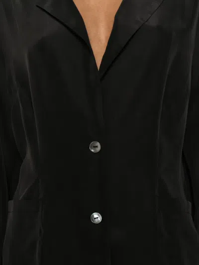 P.a.r.o.s.h Saxon Button Patch-pocket Blazer In Black