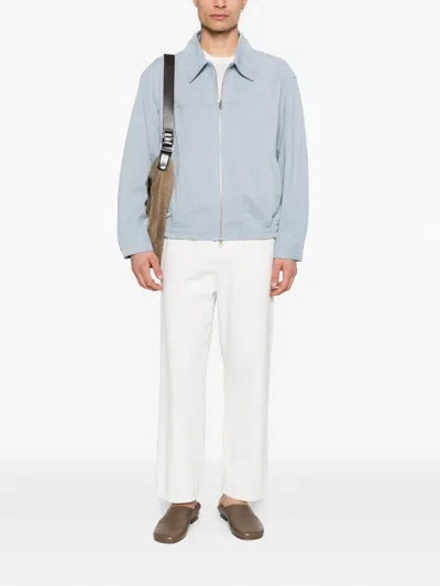 Dunst Reversible Bomber Jacket In Blue