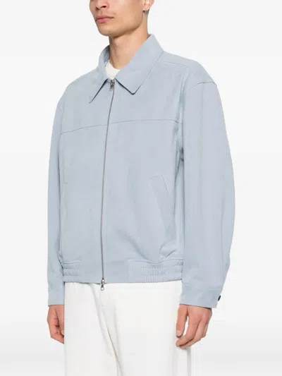 Dunst Reversible Bomber Jacket In Blue