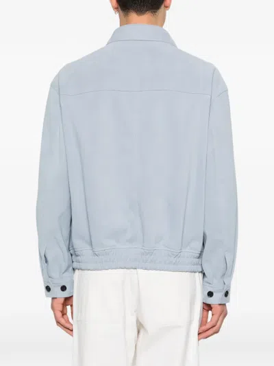 Dunst Reversible Bomber Jacket In Blue
