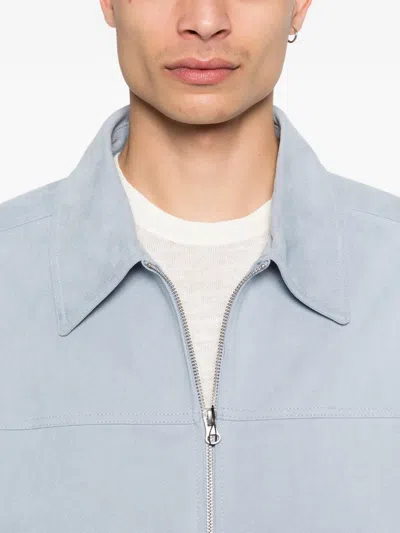 Dunst Reversible Bomber Jacket In Blue