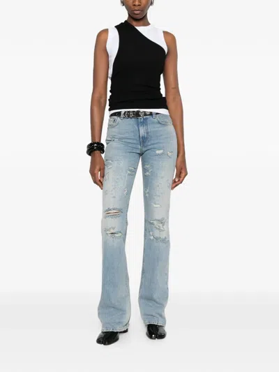 Haikure Flora Broken Celestial Jeans Broken Celestial In Blue