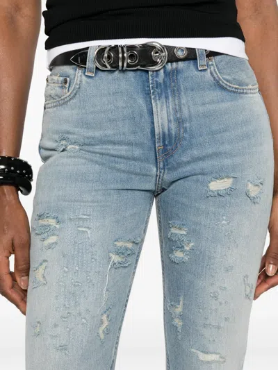 Haikure Flora Broken Celestial Jeans Broken Celestial In Blue