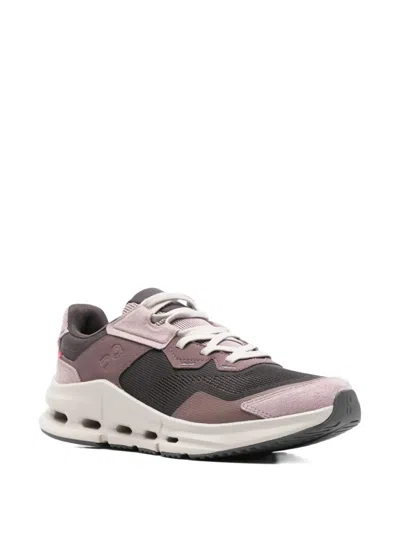 On Cloudnova Rift Panelled Mesh Sneakers In Pink