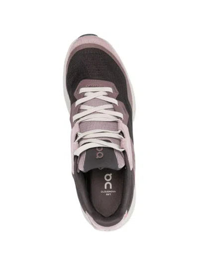 On Cloudnova Rift Panelled Mesh Sneakers In Pink