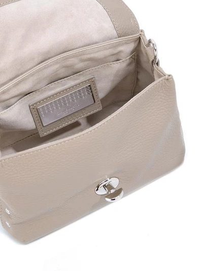 Shop Zanellato 'postina' Cross Body Bag In Grey