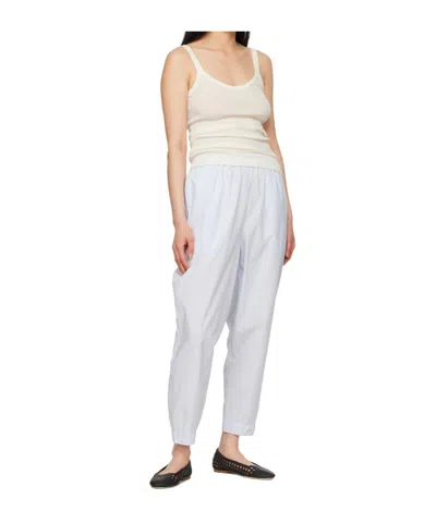 Staud Nell Woven Leather Ballet Flats In Black