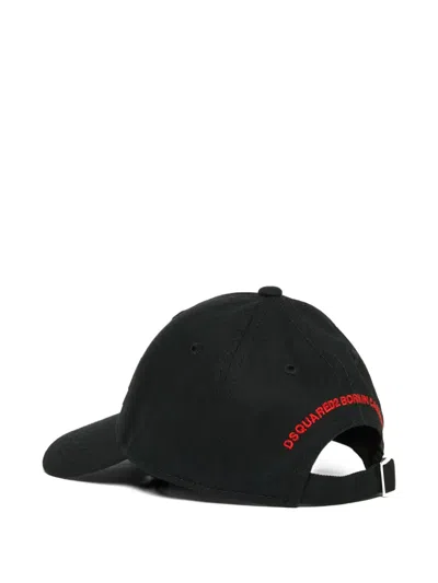 Dsquared2 Logo-print Cap In Black