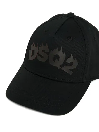 Dsquared2 Logo-print Cap In Black