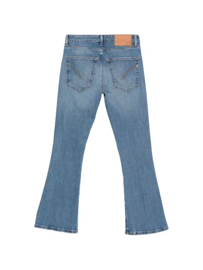 Dondup Button Flared Jeans In Blue