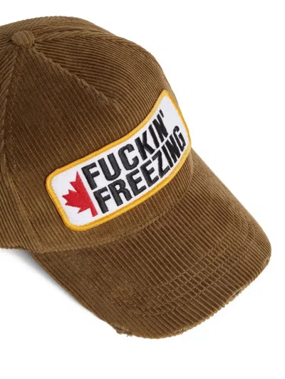 Dsquared2 Canada Baseball Cap In Brown