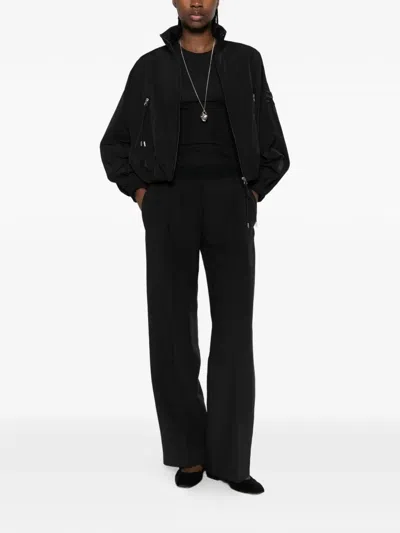 Ermanno Black Polyester Jacket In Black