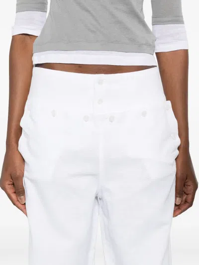 Gimaguas Anna Button Trousers In White