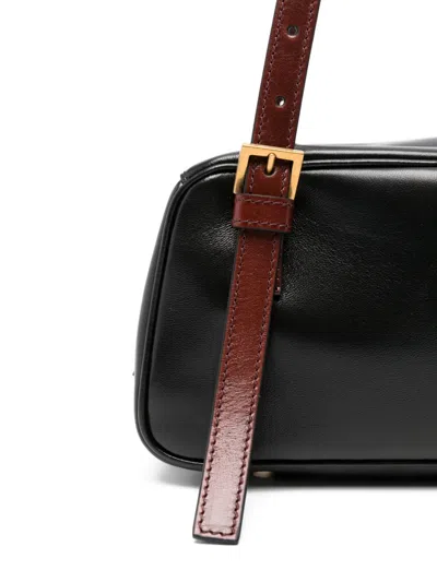 Versace Small Shoulder Bag Lamb And Calf Leather In Black