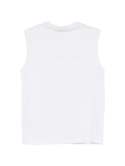 Msgm Logo-print Vest In White