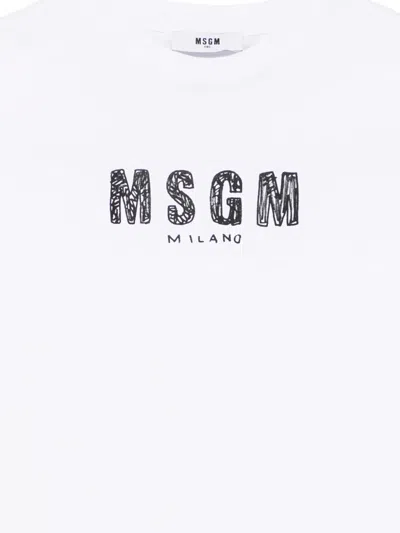 Msgm Logo-print Vest In White