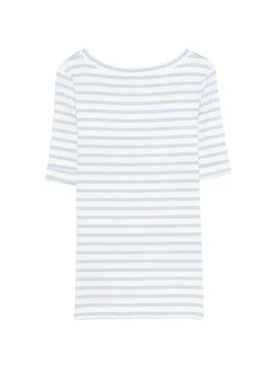 Marccain Striped T-shirt In White