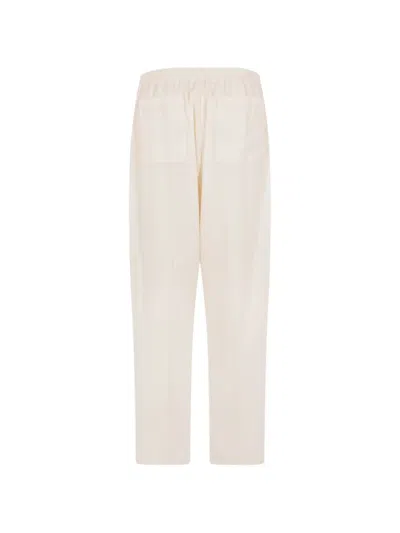 Umit Benan Drawstring Trousers In White