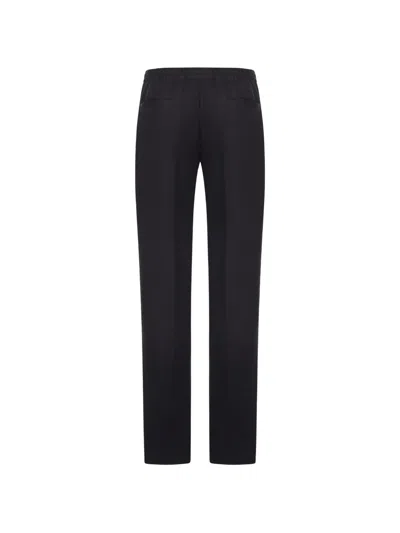 Kiton Elasticated Trousers In Blue