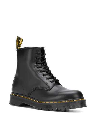 Dr. Martens Leder 1460 Serena Stiefeletten Mit Kunstfellfutter In Black