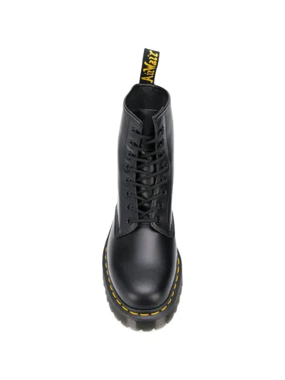 Dr. Martens Leder 1460 Serena Stiefeletten Mit Kunstfellfutter In Black