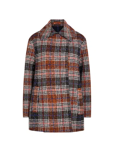 Missoni Check Coat In Multi