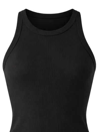 Patrick Assaraf Ribbed Tank Top In Black