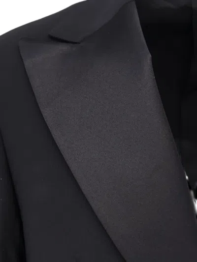 Corneliani Satin Lapel Single-breasted Suit In Blue