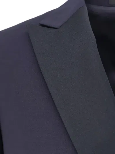 Corneliani Double-breasted Peak Lapel Blazer In Blue