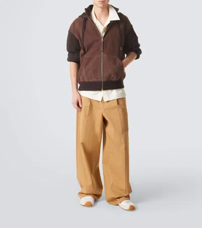 Loewe Ballet Runner 2.0 Nylon And Calfskin Low-top Sneakers In White