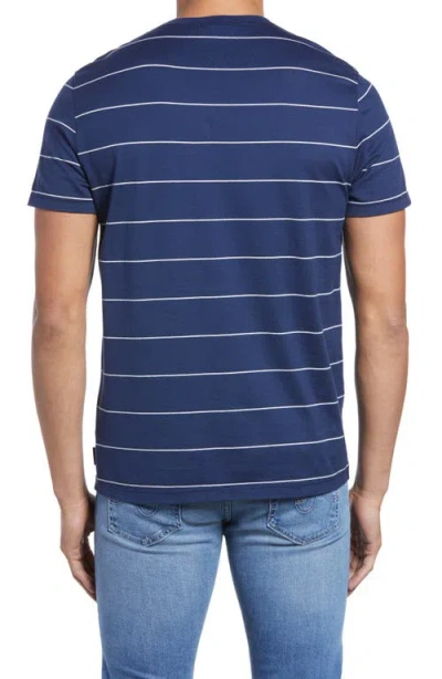 Ag Bryce Stripe T-shirt In Blue