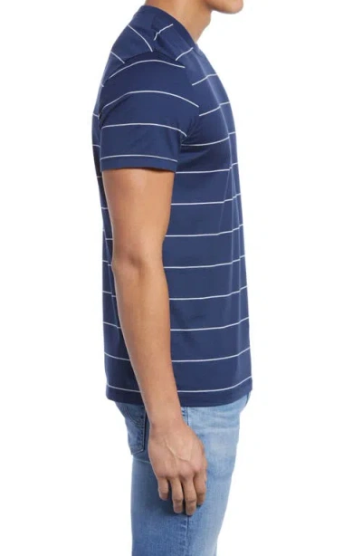 Ag Bryce Stripe T-shirt In Blue