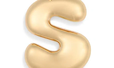 Leith Bubble Initial Bag Charm In Gold