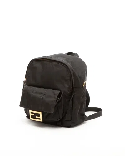 Fendi Baguette Backpack In Brown