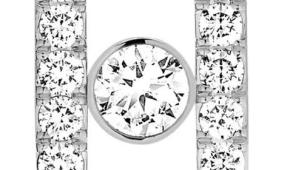 Messika Move Link Diamond Drop Earrings In Silver