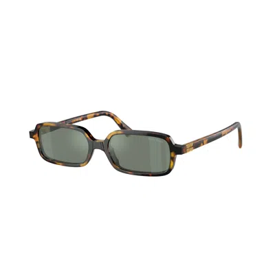Miu Miu 51mm Rectangular Sunglasses In Brown