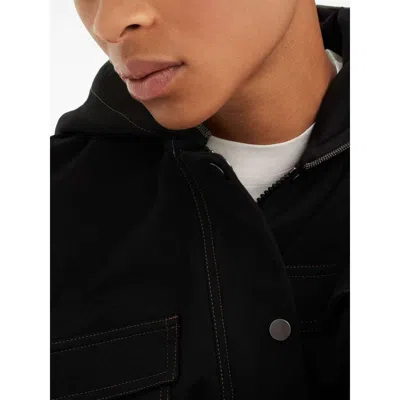 Brunello Cucinelli Contrast-stitch Elasticated Hem Jacket In Black