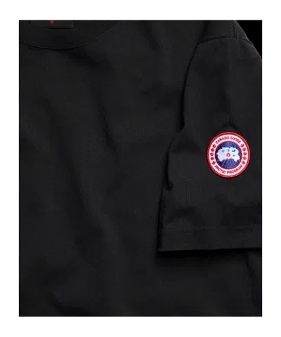 Canada Goose Logo Patch T-shirt In Black