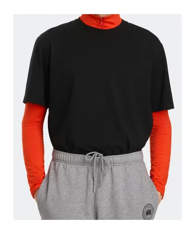 Canada Goose Logo Patch T-shirt In Black