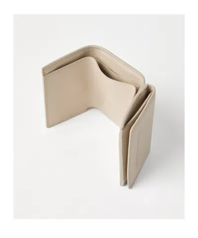 Brunello Cucinelli Three-fold Wallet In White