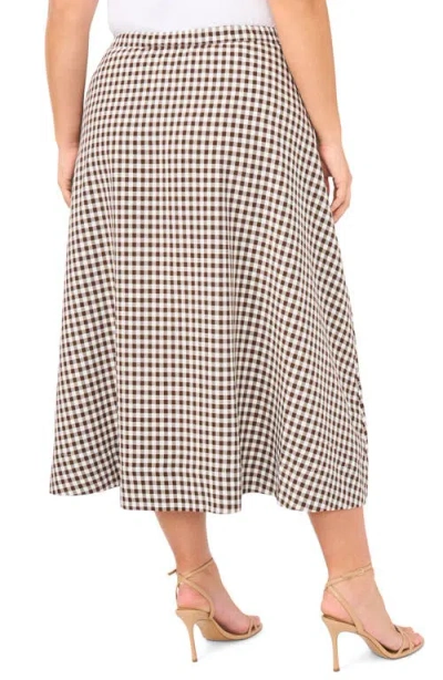 Halogenr Halogen(r) Pull On Midi Skirt In Brown