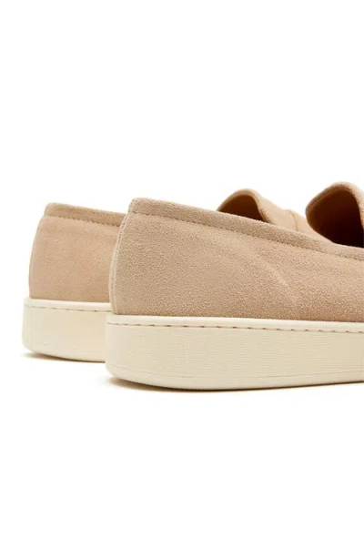 La Canadienne Tomas Suede Loafers In Multi