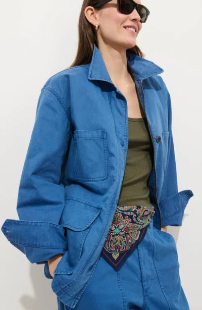Alex Mill Painter Jacket In Herringbone In Blue