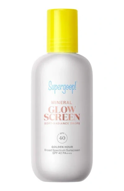 Supergoop Glowscreen Soft-radiance Drops Mineral Spf 40 Golden Hour / 1.7 Fl. Oz. !