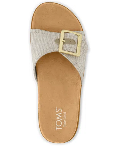 Toms Marin Slide Sandal In Gray