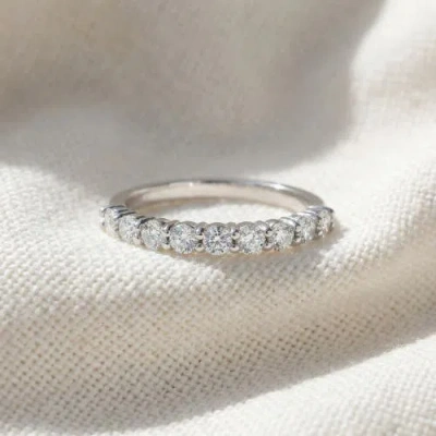 Bliss Diamond 1/2 Ct Lab Grown Diamond Stackable Anniversary Wedding Ring Gold In Pattern