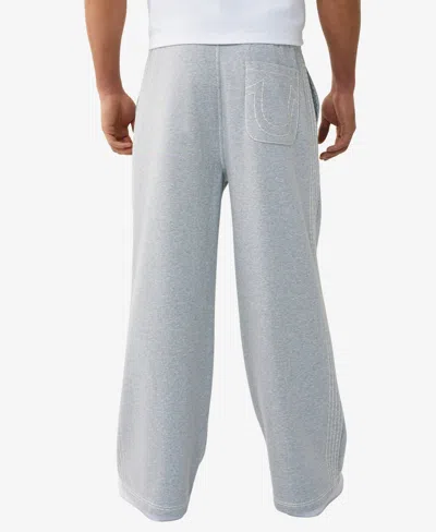 True Religion Super Baggy Drawstring Sweatpants In Gray