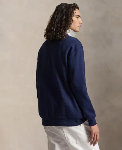 Polo Ralph Lauren Long Sleeve Fleece Society Bear Crewneck Sweatshirt In Multi